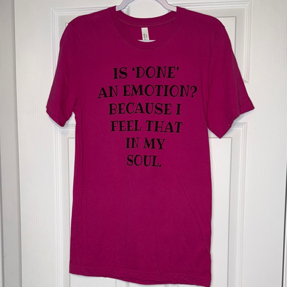 Bella Canvas Magenta Graphic Tee, Small